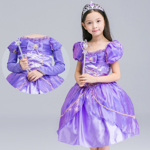 Mignon cosplay fantaisie sophia robe Dimanche de <span class=keywords><strong>carnaval</strong></span> fantaisie enfants costumes de scène pour bébé fée princesse <span class=keywords><strong>maquillage</strong></span> perfoman - Product Image 6