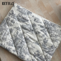 Nuevo diseño a prueba de golpes Cute Streak Soft Cotton Tablet Notebook Pouch Puffy Laptop Sleeve Funda protectora Bolsa se puede personalizar
