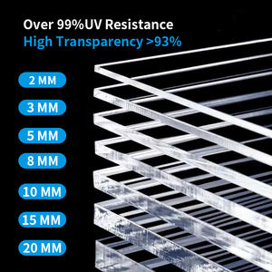 Pannello Perspex personalizzato in fabbrica bacheca 1220*2440Mm flessibile 0.8Mm-8.0Mm <span class=keywords><strong>Pmma</strong></span> foglio acrilico trasparente - Product Image 6