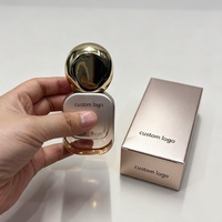 Flacon compte-gouttes de luxe vide pour cosmétiques, en verre doré, 100 ml, pour lotion, crème contour des yeux, sérum, pot d'emballage