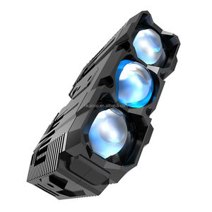 Faro auxiliar LED de 200W de alta potencia con 3 lentes, luces de rejilla LED para coches y motocicletas - Product Image 6