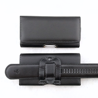 Étui de protection horizontal en cuir PU CasePeak avec clip ceinture pour smartphones – Style professionnel