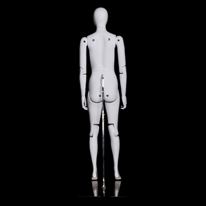 FM01WEG Mannequin féminin articulé intégral avec articulations mobiles, modèle de tête abstraite en forme <span class=keywords><strong>d</strong></span>'œuf poseable pour vitrine de boutique - Product Image 3