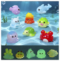 Dessin animé créatures lumineuses Miniature résine lumineuse jouets 3d Mini poupée Figurine pour enfant enfants sac aveugle Surprise ornement chanceux