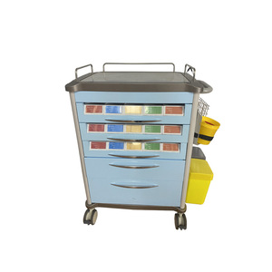 Chariot d'hôpital Yao Kang en ABS, 4 roulettes, multifonctionnel avec tiroirs pour usage médical - Product Image 1