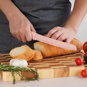 High Quality 14 Pieces <b>Kitchen</b> <b>Knife</b> Set 3cr13 Stainless Steel ABS Handle <b>Sharp</b> Blade Chef Steak Bread <b>Knife</b> With Wood Block - Product Image 3