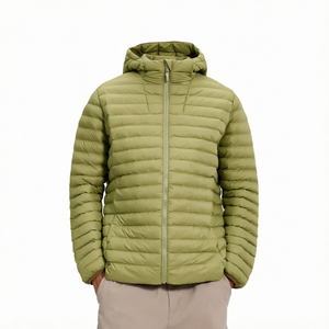 Chaqueta Acolchada con Relleno de Plumón, Cortavientos y Térmica, para Senderismo y Ciclismo al Aire Libre - Product Image 1