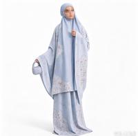 Ensemble de prière Mukena pour femmes, dentelle, vêtements modestes, vêtements islamiques
