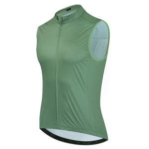 Unisex Multi Color Sleeveless Cycling Vest Full Zip Lightweight Windproof <b>Road</b> Bike Gilet <b>Back</b> Pocket Cycling Jersey Waistcoat - Product Image 3