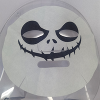 Masque facial en feuille imprimé en fibres végétales, motif animal amusant, hydratant et régulateur de sébum, taille personnalisable, vente en gros directe usine