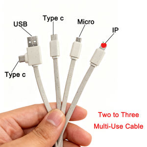 <span class=keywords><strong>สาย</strong></span>ชาร์จคู่แบบพวงกุญแจ 2 in 3 หัว USB-C สำหรับ Android และ IOS พร้อมโลโก้สั่งทำพิเศษ ลดราคาจากโรงงาน ชาร์จเร็ว ถ่ายโอนข้อมูล - Product Image 4