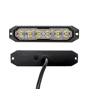 Chất lượng cao <span class=keywords><strong>Led</strong></span> cảnh báo ánh sáng hổ phách 6-<span class=keywords><strong>Led</strong></span> <span class=keywords><strong>Strobe</strong></span> Flash Light 12/<span class=keywords><strong>24V</strong></span> SAE R65 estroscopica khẩn cấp Dash cho xe - Product Image 1