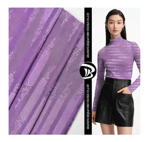 Yibo dệt Nhà cung cấp Trung Quốc nóng bán Polyester Spandex Jacquard vải cho khăn và may mặc