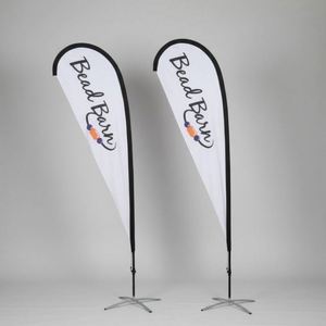 Banderas Publicitarias Personalizadas de Poliéster Impermeable con Impresión Digital, Banderas en Forma de Lágrima, Pluma, Cuchilla, Fibra de Vidrio, Bandera para Motocicleta - Product Image 5
