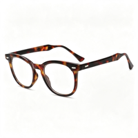 Lunettes Rétro Rondes Anti-Lumière Bleue SM23046 - Monture PC Légère avec Verres en Résine Transparente pour Hommes et Femmes (5 Couleurs)