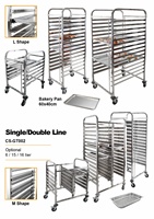 Acier inoxydable multicouche Usine Vente en gros Boulangerie Refroidissement Rack Plateau de Boulangerie Gn Pan Chariot de Cuisson