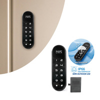 Serrure numérique ovale à écran tactile, résistante à l'eau IP66, avec clavier intelligent pour casier de gym, tiroir de bureau, armoire en bois