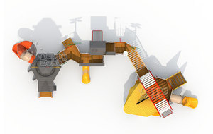 Structure <span class=keywords><strong>de</strong></span> jeu <span class=keywords><strong>en</strong></span> <span class=keywords><strong>bois</strong></span> commerciale avec mur d'escalade, toboggan et bac à sable pour les crèches et les écoles maternelles, utilisation <span class=keywords><strong>en</strong></span> extérieur, 3-12 ans, 20 enfants - Product Image 4