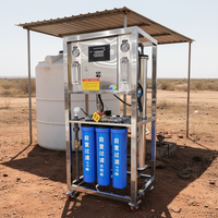 Machinerie de traitement de l'eau 250LPH 1600GPD à flux direct, cadre ouvert, pour système de traitement d'eau de puits par osmose inverse (RO)