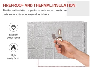 Bán hàng nóng Polyurethane PU bọt bên ngoài trang trí bánh sandwich Panel cho xây dựng EPS lõi gạch kim loại tường siding - Product Image 5