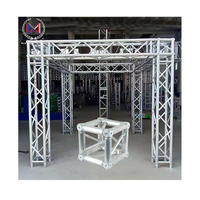 Support de scène DJ en aluminium tendance avec plaque de base et tour de fixation pour des présentoirs d'exposition élégants