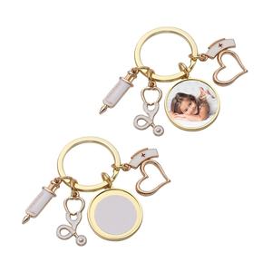 LLavero de Metal para médicos y enfermeras, de la mejor calidad, sublimación - Product Image 1