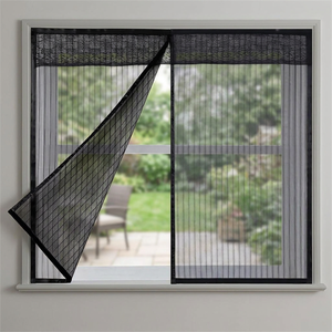 Magnetic Easy Install Modern Polyester Door <b>Screen</b> Net Insect Resistant Fire-Proof Minimalist Design Entry Use - Product Image 6
