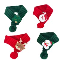 Ensemble de bandanas sportifs pour animaux de compagnie pour l'hiver et Noël, écharpes et cache-cols en tricot doux pour chats et chiens, accessoires parfaits pour les fêtes