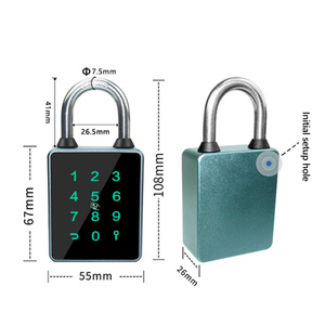 Tuya/ttlock App vân tay Keyless khóa hợp kim nhôm IP65 chống thấm nước ngăn kéo an toàn khóa cho nhà ký túc xá sản phẩm khóa móc - Product Image 5