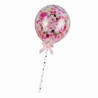 Kreative Kugelförmige Kuchendekorations-Ballons Internet-Berühmte 5-Zoll Transparente Glitzer-Latexballons Valentinstag Geburtstagsdekoration