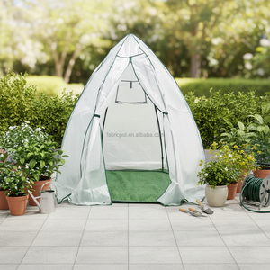 <span class=keywords><strong>Serre</strong></span> de jardin <span class=keywords><strong>semi</strong></span>-transparente en PE blanc 160x160x180cm, facile à assembler, pour la maison et le jardin, imperméable - Product Image 2
