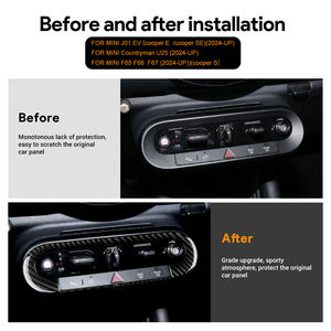 Pour BMW <span class=keywords><strong>Mini</strong></span> Countryman U25 F65 F66 F67 <span class=keywords><strong>Cooper</strong></span> S E SE J01 EV J05 Aceman 2024 voiture bouton de commande Central cadre en Fiber de carbone souple - Product Image 6