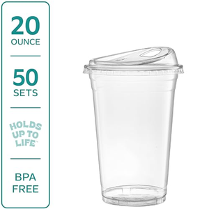 Vasos de Bar Personalizados con Logotipo para Bodas y Fiestas, Vasos Desechables de Plástico PET/PLA Esmerilado de 12 oz para Beber - Product Image 3