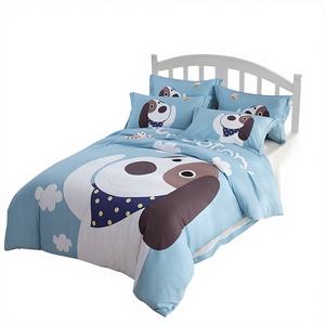 Ensemble de literie de luxe 400TC rafraîchissant 3D-animaux : coton de bambou biologique et laine confortable - Product Image 1