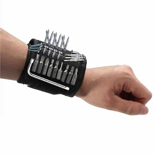 <span class=keywords><strong>Braccialetto</strong></span> <span class=keywords><strong>magnetico</strong></span> per tenere viti, chiodi e punte da trapano 10 o 15 potenti magneti, bracciale da uomo e donna - Product Image 6