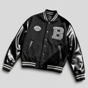 Chaqueta de Béisbol Personalizada con Bordado Chenille, Diseño Personalizado, Ropa Masculina al por Mayor, Chaqueta Universitaria, Chaqueta Letterman, Chaqueta de Béisbol para Hombre - Product Image 1