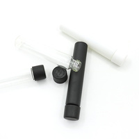 Tube d'emballage de taille king de 116 mm 125 mm avec logo, tube en verre CRC, flacons en verre à l'épreuve des enfants avec couvercles CR