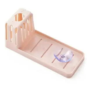 Estante de almacenamiento con ventosa para cocina, organizador de estropajos para fregadero, estantes de drenaje y clasificación, caja de almacenamiento para utensilios y artículos diversos - Product Image 5