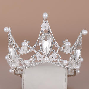 Baroque cristal diadèmes et couronnes strass bal diadème bandeau couronne mariée mariage cheveux accessoires bijoux couronne diadème cadeau - Product Image 6