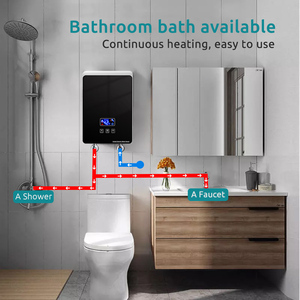 Calentador <span class=keywords><strong>de</strong></span> Agua <span class=keywords><strong>El</strong></span>éctrico Instantáneo sin Tanque, Montado en la Pared, con Espejo Negro, <span class=keywords><strong>para</strong></span> Cocina Moderna y <span class=keywords><strong>Baño</strong></span> <span class=keywords><strong>de</strong></span> Hotel - Product Image 6