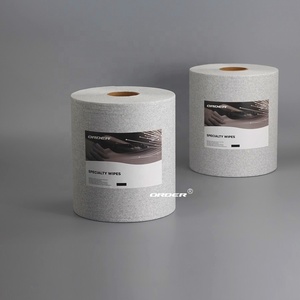 Vente d'usine, lingettes de nettoyage grises <span class=keywords><strong>Tork</strong></span>, logo personnalisé, tissu non tissé perforé haute résistance, rouleaux de chiffons sans poussière pour ateliers - Product Image 3