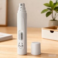 Verbesserte Version Vibrationsarmer Geräuscharmer LED-Nagelschleifer für Hunde und Katzen Sanfte Nagelpflegewerkzeuge