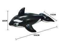 Hamac gonflable d'eau de plage de flotteur de piscine de requin de PVC pour des adultes