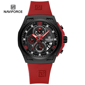 Reloj de Cuarzo Naviforce NF8051T para Hombre, Personalizado y Único, con Correa de Silicona Formal, Cronómetro Resistente al Agua, Estilo Casual - Product Image 5