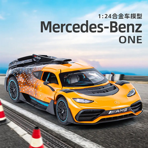 2023 nuovi modelli pressofusi per auto sportive AMG ONE in scala <span class=keywords><strong>1</strong></span>/24 con veicoli giocattolo a strappo musicale