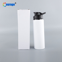 Bouteille d'Eau en Aluminium par Sublimation Grande Capacité 750 ml Vierge pour Extérieur, Personnalisable avec Logo