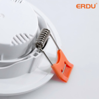 Spot LED encastré moderne en plastique léger ERDU, 3W/5W/7W, angle de faisceau 120°, pour maison, bureau, salon