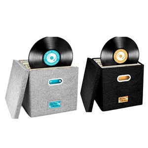 Eco-Friendly Fabric Clothing <b>Storage</b> <b>Box</b> Square Folding Design with Dust-Proof <b>Canvas</b> Holds 35L Capacity Classic Style - Product Image 1