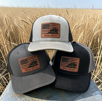 Casquettes personnalisées, casquette avec patch en cuir gravé au laser, Rdson 112, casquette de camionneur FPR, casquette de baseball personnalisée pour jeunes, casquette de baseball personnalisée Farm Merch