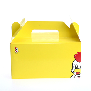 high quality take out fast food package for fried chicken chips hamburger box food grade paper packaging